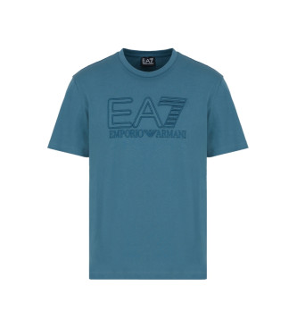 EA7 T-shirt blu della serie Logo