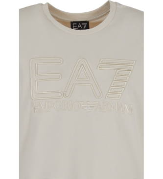 EA7 Logo Series U T-shirt beige