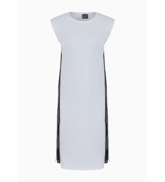 EA7 Logo Series long dress white