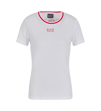 EA7 T-shirt bianca della serie Logo