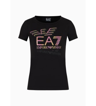 EA7 T-shirt com o logtipo do comboio preto