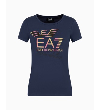 EA7 Eagle Series Logo-T-Shirt navy