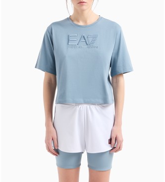 EA7 Trein Logo Serie T-shirt blauw