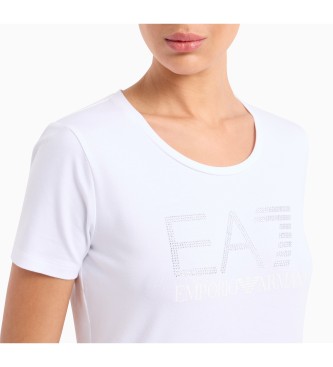 EA7 Logo Series Fancy T-shirt biały