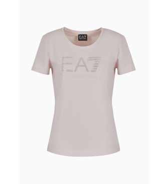 EA7 Koszulka Logo Series Fancy nude