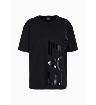 EA7 T-shirt com espelho Logo Series preto