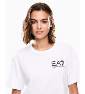 EA7 T-shirt com o logtipo da srie branca