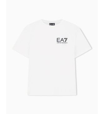EA7 T-shirt com o logtipo da srie branca