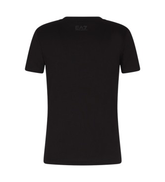 EA7 T-shirt com fita adesiva Logo Series preta