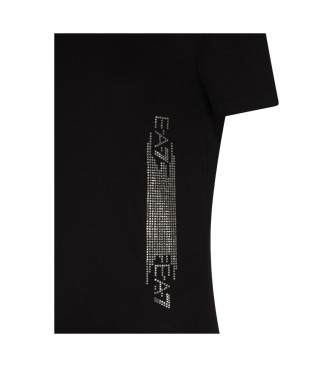 EA7 T-shirt com fita adesiva Logo Series preta
