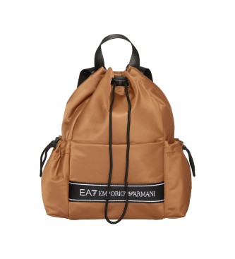 EA7 Logo Tape backpack brown