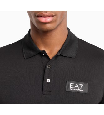 EA7 Polo majica Lux Identity črna
