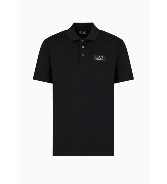 EA7 Polo majica Lux Identity črna
