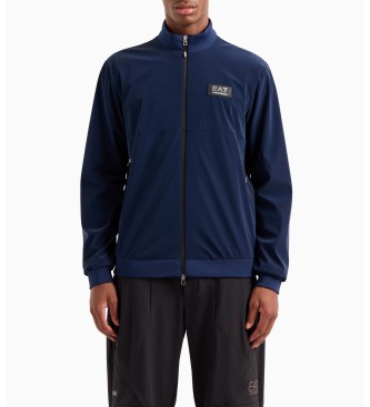 EA7 Lux Identity jacket in navy technical fabric