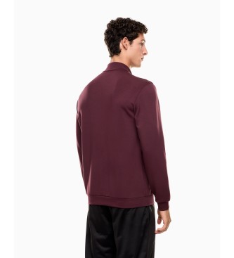 EA7 Lux Identity interlock sweatshirt maroon