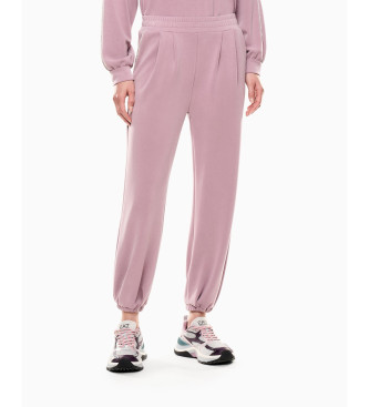 EA7 Interlock trousers Precious pink