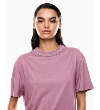 EA7 T-shirt Precious cor-de-rosa