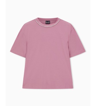 EA7 T-shirt Precious cor-de-rosa