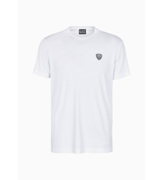 EA7 Vita T-shirts med standardskrning