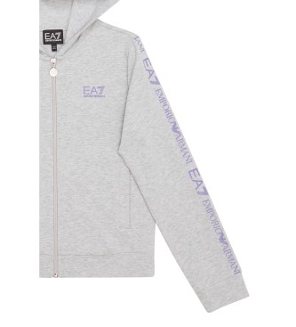 EA7 Sweatshirt Train Shiny off-white