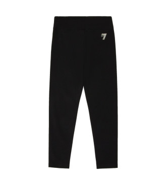 EA7 Stretch cotton leggings Shiny black