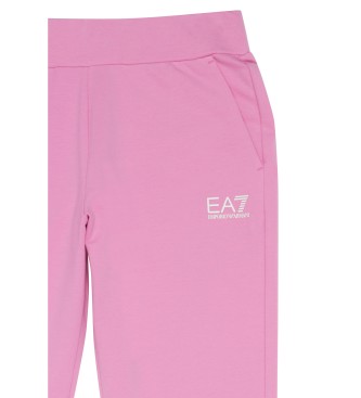 EA7 Pantalones Train Shiny Girl rosa