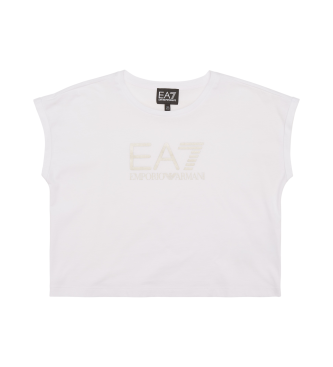 EA7 Ensemble T-shirt et short Train blanc, vert