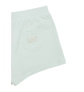 EA7 Ensemble T-shirt et short Train blanc, vert