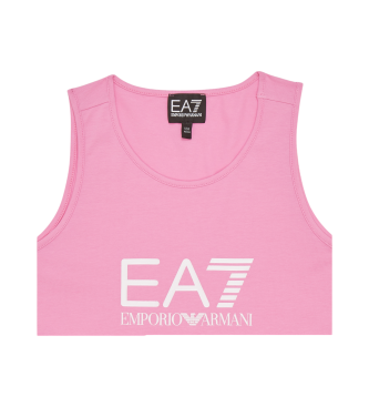 EA7 Train T-shirt rose brillant