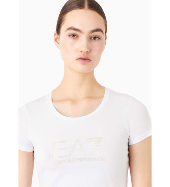 EA7 Camiseta Train Shiny blanco