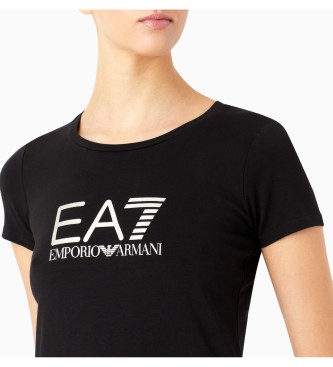 EA7 Bleščeča majica črna