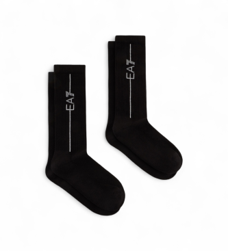 EA7 Pack 2 Pares de Calcetines Train negro