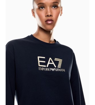 EA7 Tekaška obleka Maxi Logo navy