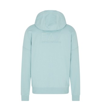 EA7 Bluza z kapturem Visibility niebieska