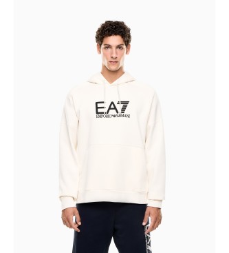 EA7 Sichtbarkeit Hoodie wei