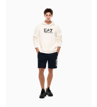 EA7 Sichtbarkeit Hoodie wei