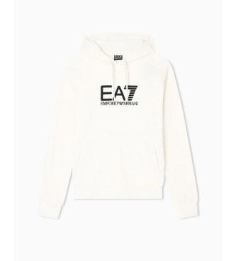 EA7 Sichtbarkeit Hoodie wei