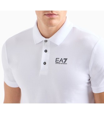 EA7 Koszulka polo Visibility biała