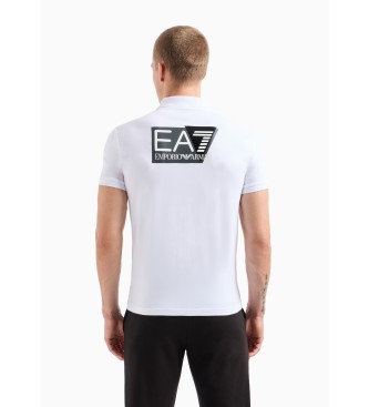 EA7 Koszulka polo Visibility biała