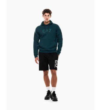 EA7 Visibility cotton bermuda shorts black