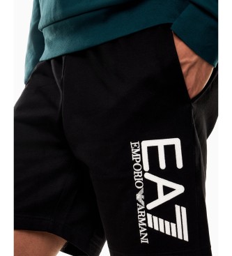 EA7 Visibility cotton bermuda shorts black