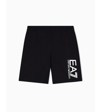 EA7 Visibility cotton bermuda shorts black