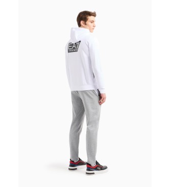 EA7 Sweatshirt Train Visibility branca, cinzenta