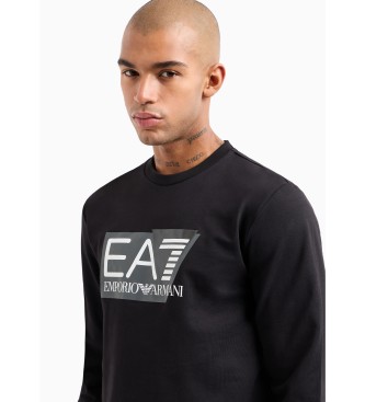 EA7 Bawełniany dres Visibility czarny