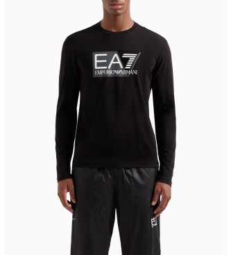 EA7 Visibility langrmet T-shirt sort