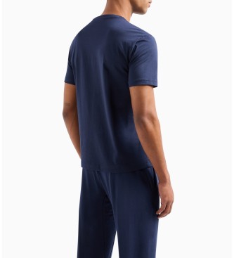 EA7 T-shirt Visibility azul-marinho
