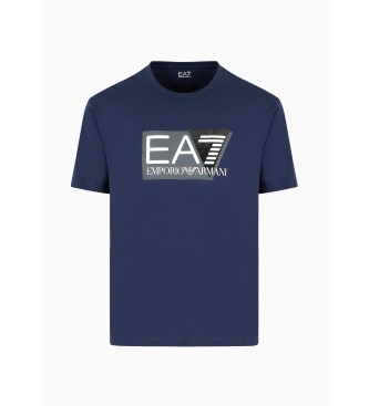 EA7 T-shirt Visibility azul-marinho