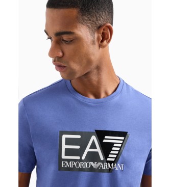 EA7 Majica s kratkimi rokavi Visibility modra