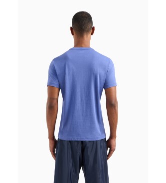 EA7 Visibility Kurzarm-T-Shirt blau