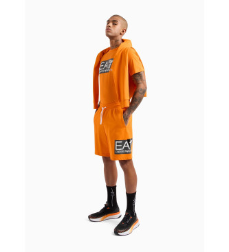 EA7 Sichtbarkeit Kurzarm-T-Shirt orange